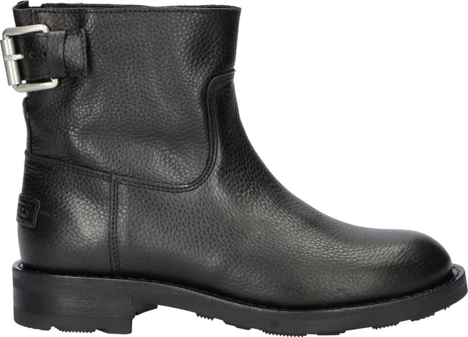 Shabbies Amsterdam - Alyd Ankie Boot Leer Zwart - Maat 38