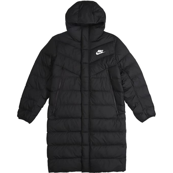 Nike Lange Donsjas met Capuchon Heren Bovenkleding Zwart AA8854-010 XL black