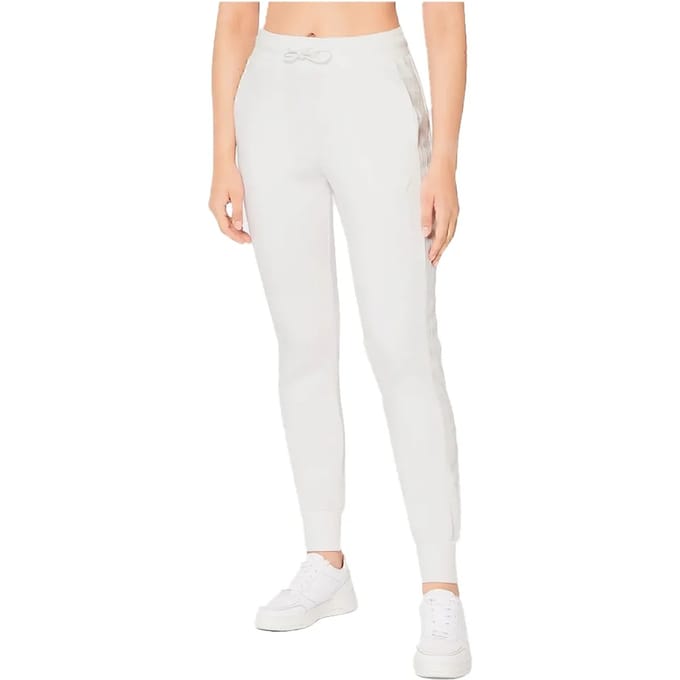 Guess Allie Scuba Dames Joggingsbroek - Off White - Maat L
