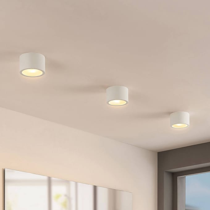 Arcchio - downlight - 1licht - Aluminium, ijzer - H: 6.5 cm - G9 - wit (RAL 9003)