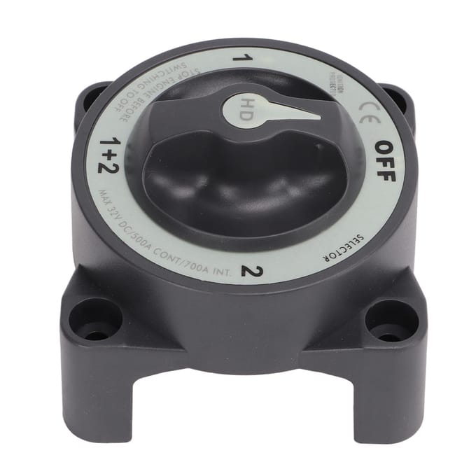 500A Marine Batterij Onderbreker Schakelaar Heavy Duty 4 Positie Batterij Selectieschakelaar voor RV Boot gray