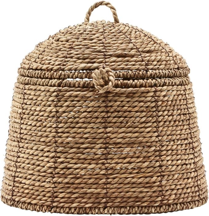 Mand met deksel, Rama, Natuur (25 centimeter x 20 centimeter x 19 centimeter)