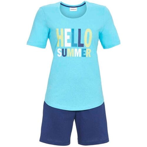 Ringella Turquoise shortama zomer katoen Blauw vrouw 36