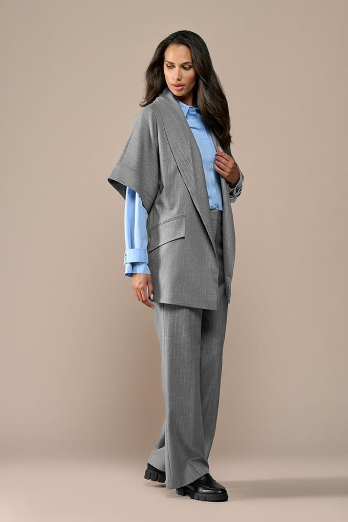 Rosely Lurex Broek Grijs