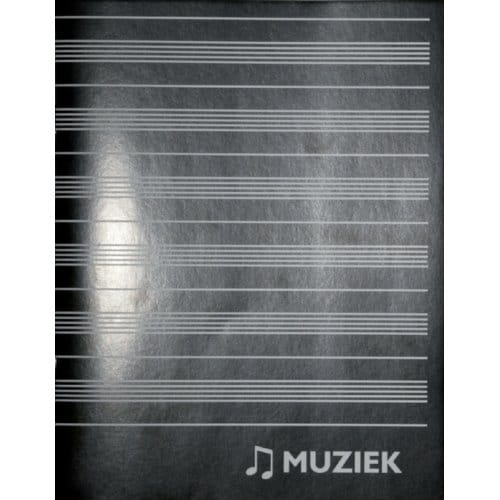 Muziekschrift Qbasic 165x210 36blz 70gr zwart