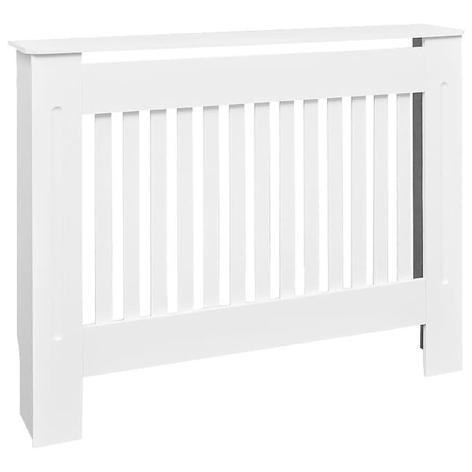vidaXL Radiatorombouw 112 cm bewerkt hout wit