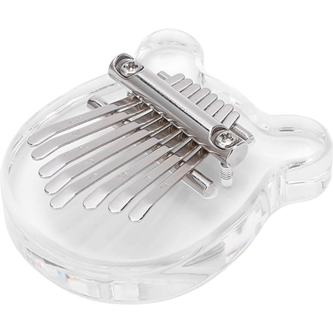 Duimpiano Kalimba 8 Toetsen Waterdicht Vinger Speel Instrument met Plectrum Kit Set gray