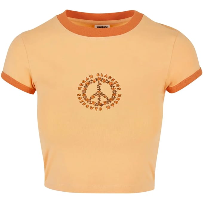 Urban Classics - Stretch Jersey Crop top - 4XL - Oranje