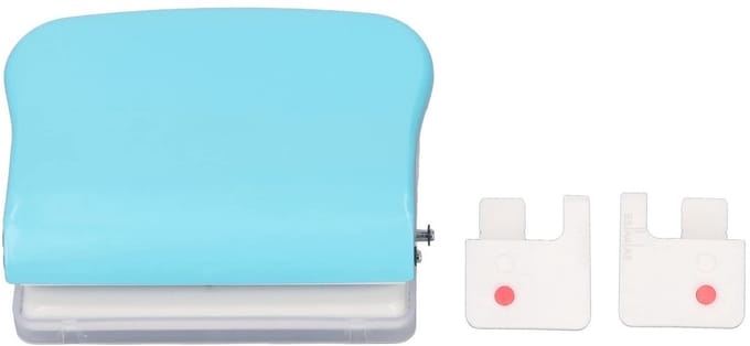 Dailygoods- Bindmachine - Verstelbare Spiraalbinder - Precisie Perforator - Geschikt voor A4/A5/A6/A7 - Lichtblauw - Maximaal 10 vellen (70 g) - Papierbindmachine