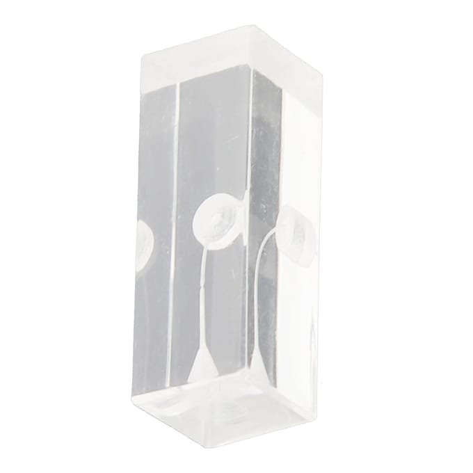 Wortelkanaal Oefenblok Acryl Transparant Clear Display Gebogen Orale Endodontische Wortelmodel white