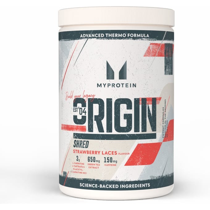 Origin Shred Pre-Workout - 60SERVINGS, 660g - Strawberry Laces