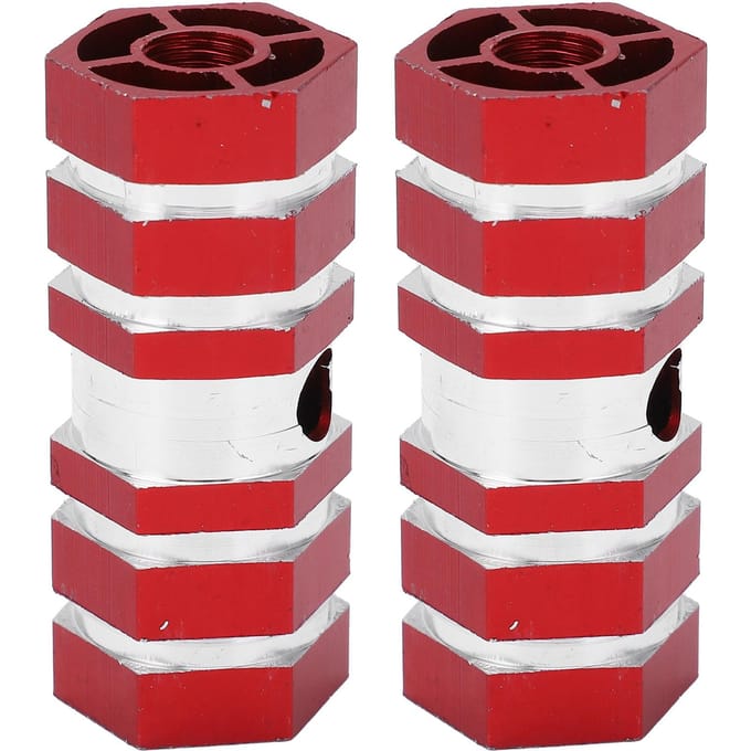 2 stuks Fietspegs Duurzaam Stevig Draagbaar Antislip Ontwerp Fietsaccessoires voor MountainbikenRood red