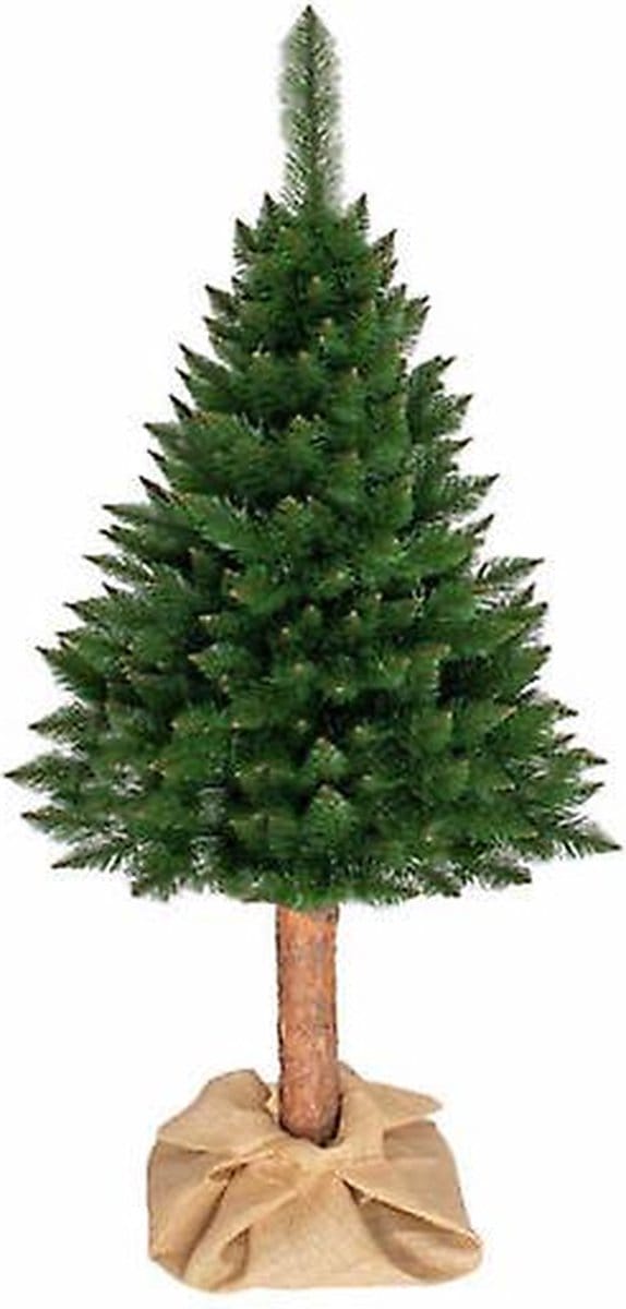 Kunstkerstboom 190 cm - spar met houten stam