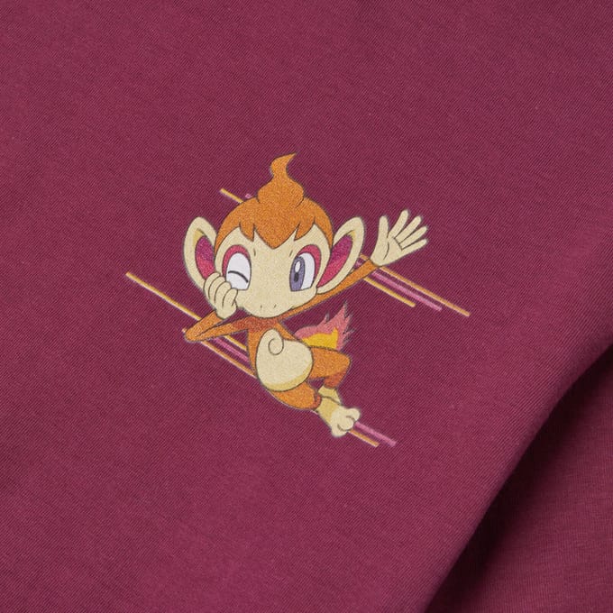 Pokémon Chimchar Unisex T-Shirt - Bordeaux - S