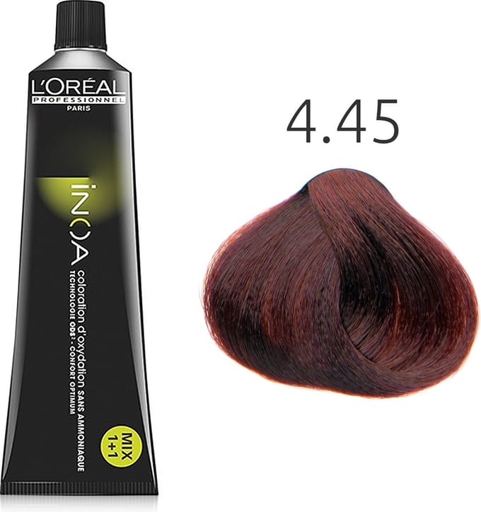 L'Oréal - INOA - 4.45 Koper Mahoniebruin - 60 gr