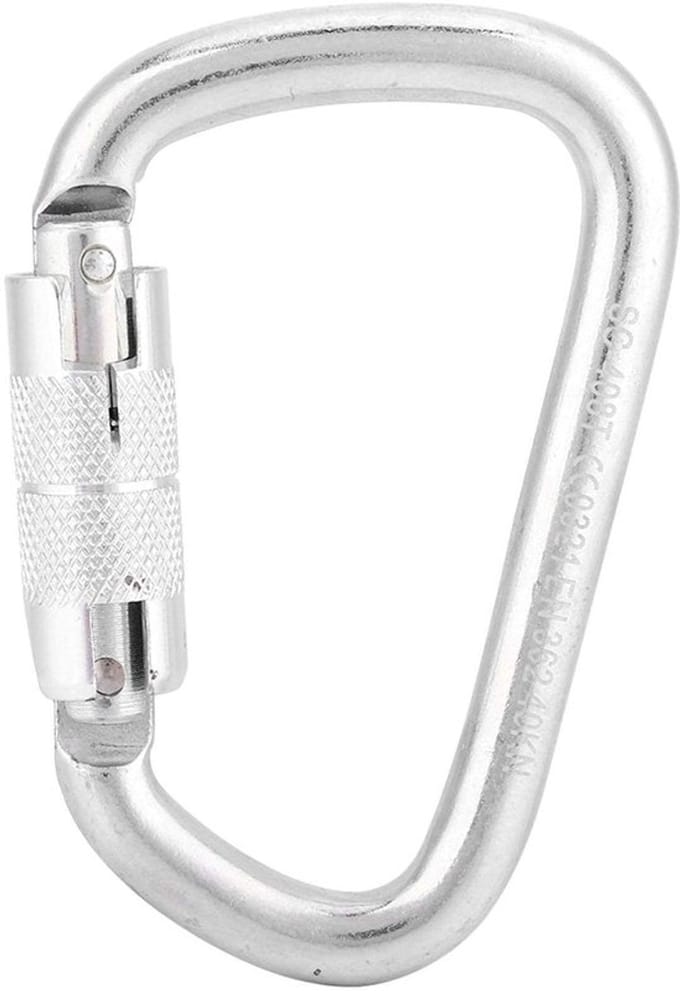 Shopcentral - Klimcarabiner - D-ring clip - Veilig en stevig - Groot