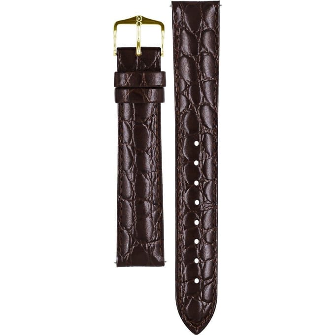 Hirsch 12322810-1-17 Crocograin Horlogeband