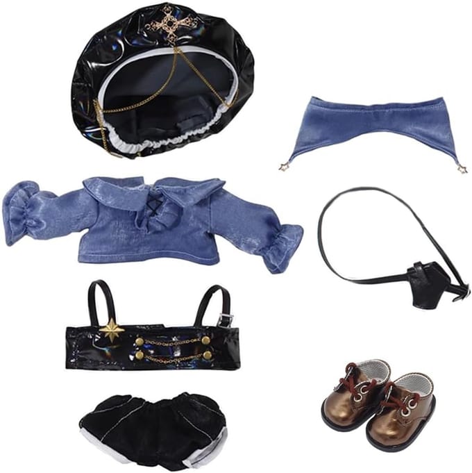 Kleding set voor 20cm Pluche Pop - Heren Pak met Accessoires