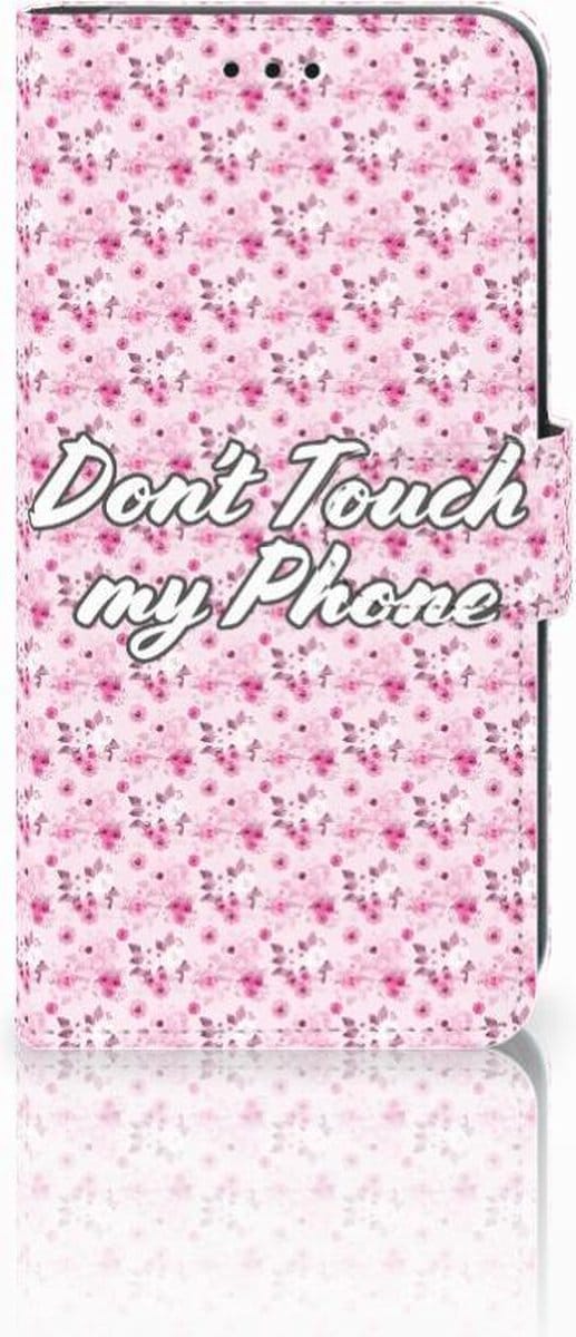 Xiaomi Mi A2 Lite Portemonnee Hoesje Flowers Pink DTMP