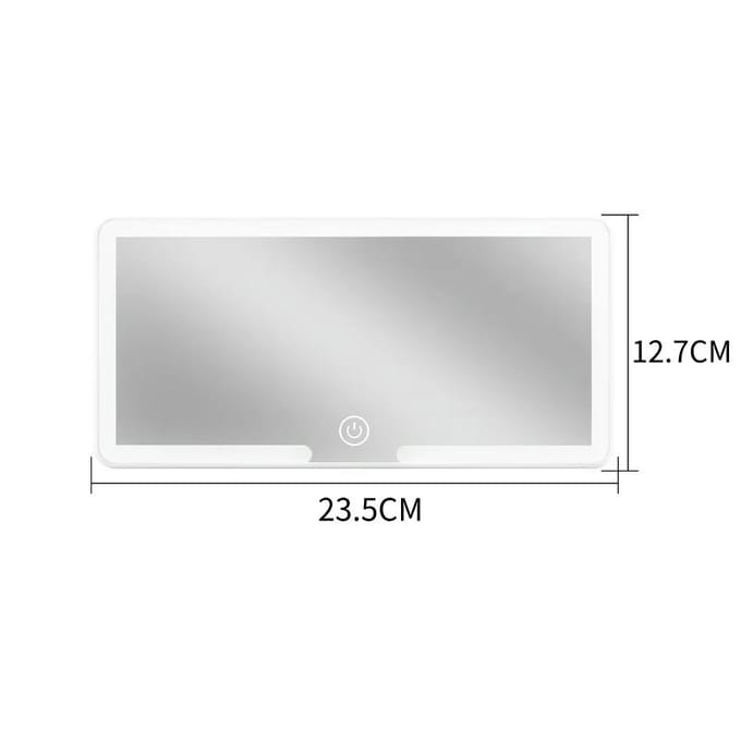 LED Lichtmodus Traploos Dimmen Zonneklep Make-upspiegel Oplaadbare Touch Sensor Make-upspiegel Handige Auto Make-upspiegel
