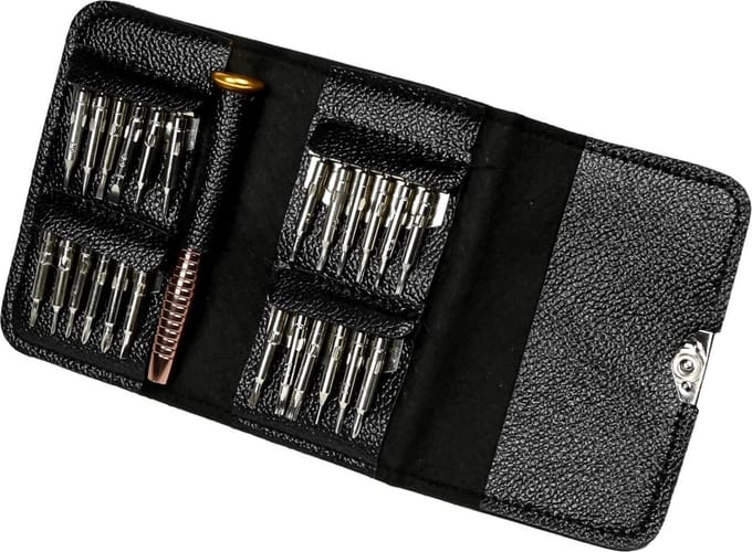 Hofftech Precisie schroevendraaierset - magnetisch - 25-delig - met kunstleren etui