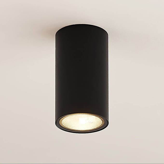 Arcchio - buitenspot - 1licht - Aluminium - H: 10.5 cm - GU10 - zwart