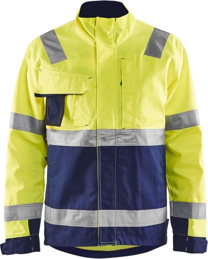 Blåkläder Jas High Vis, Klasse 3 Mt M Geel/marineblauw M