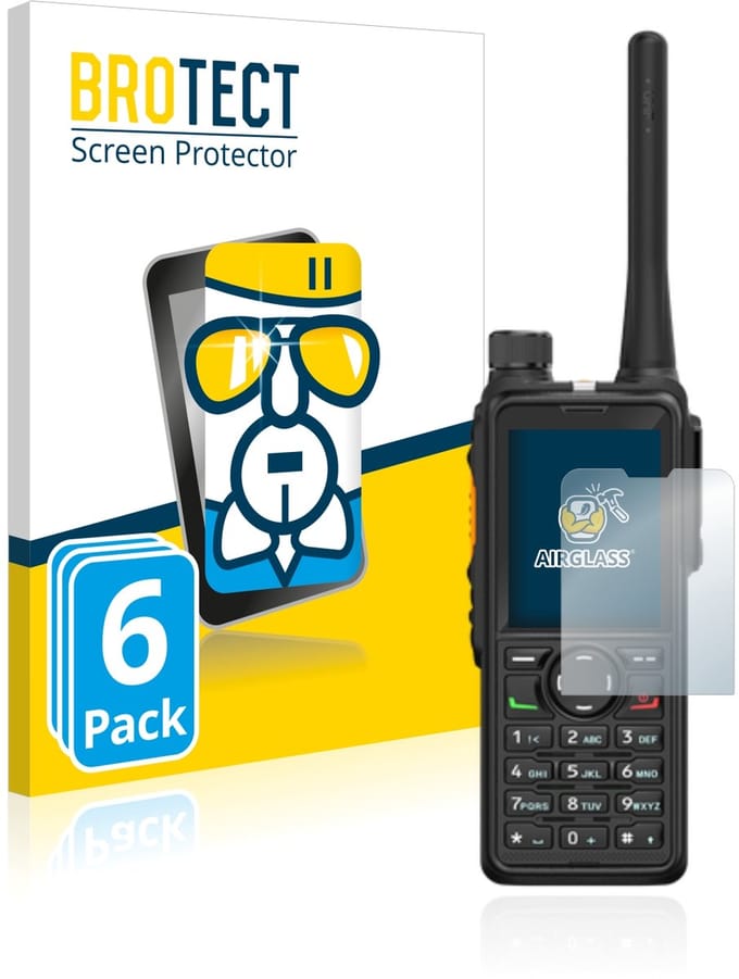 Screenprotector 6 Stuks voor Hytera HP785 Beschermglas transparant