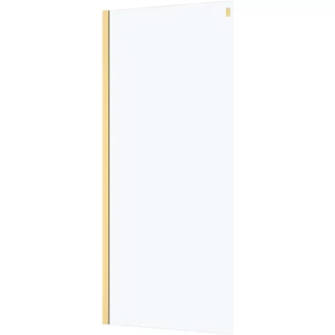 Aurlane - Zijwand Rolling 80 X 200cm - Goud Profiel - 8 Mm Helder Glas