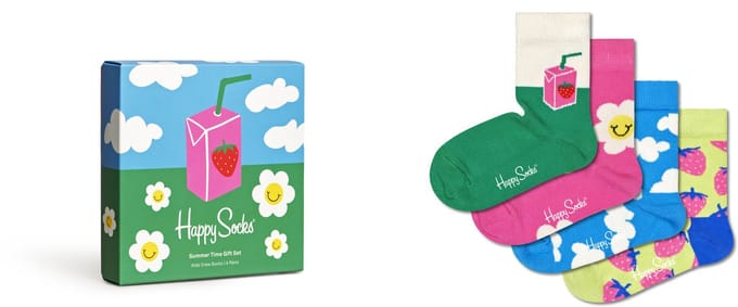 Happy Socks - 4-Pack Summertime Gift Set - Kinderen - Sokken