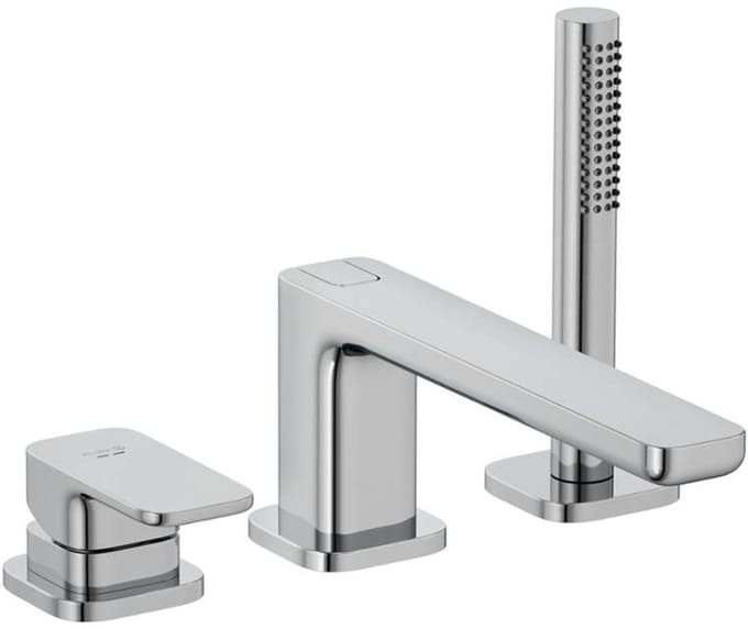 Kludi Renon - Badrandkraan, 3-gats installatie, chroom 424480575