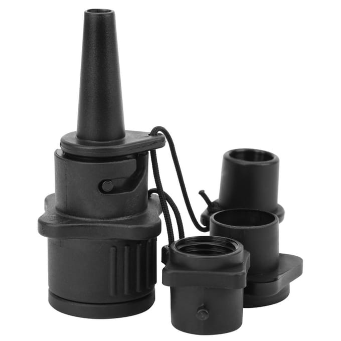 Kajak Luchtklep Connector Multifunctionele Bootklep Adapter Opblazen Surfplank Accessoire black