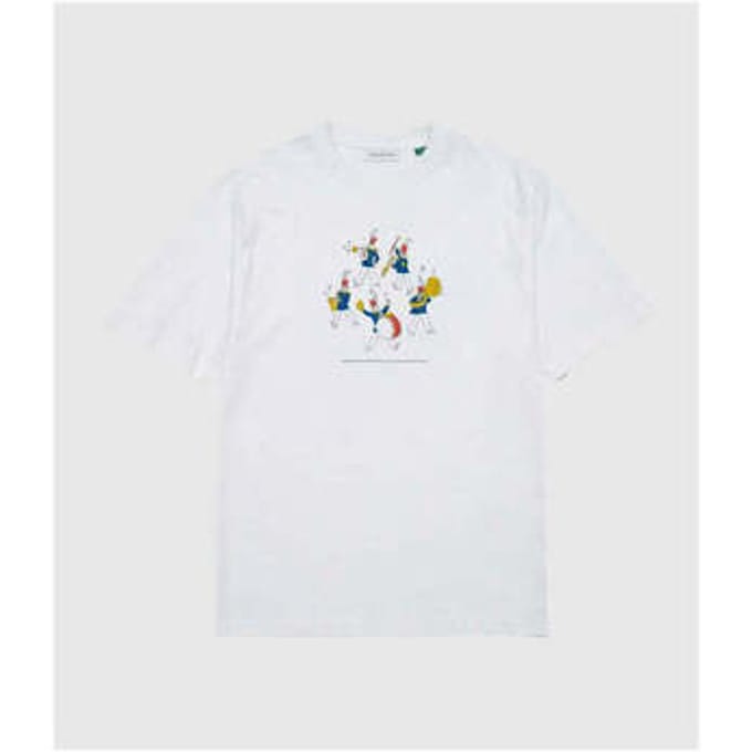 T-shirt Korte Mouw Edmmond Studios Edmmond Brass Band Tee White