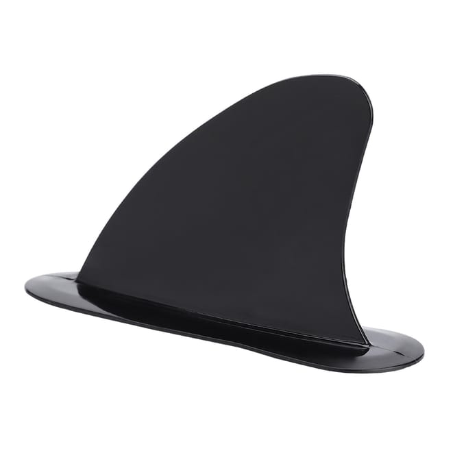 Stevige Zwarte PVC Skeg Tracking Fin Surfboard Vinnen voor Kajaks Kano's Roeiboten black