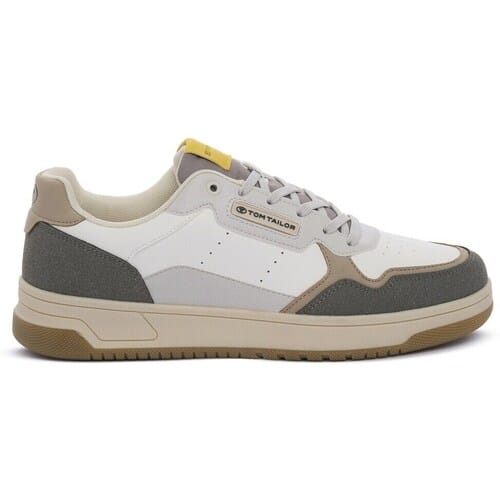 Tom Tailor - Sneakers met colour-blocking - Maat 41 - white-green