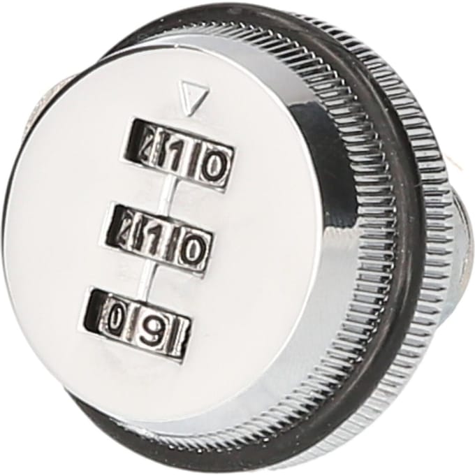XT20 Combinatie Cam Lock Zinklegering Wachtwoord Codeslot Veiligheidssloten 3-cijferig Draaitongslot zilver