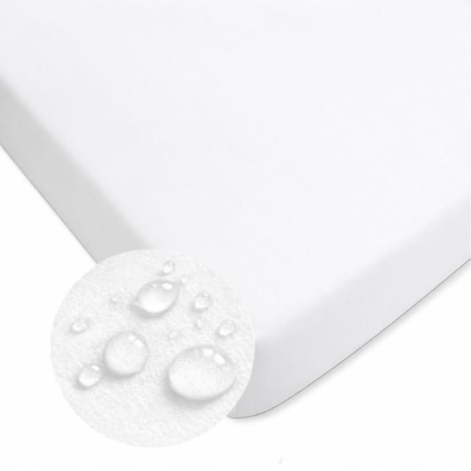 Dartomik - Waterdicht Frotte Laken - 120x60 cm - Wit - Oeko-Tex