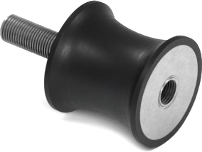 Rubbermagazijn - Tailledemper - Type B/F - 20/15x19mm - M6 - Set 10 stuks