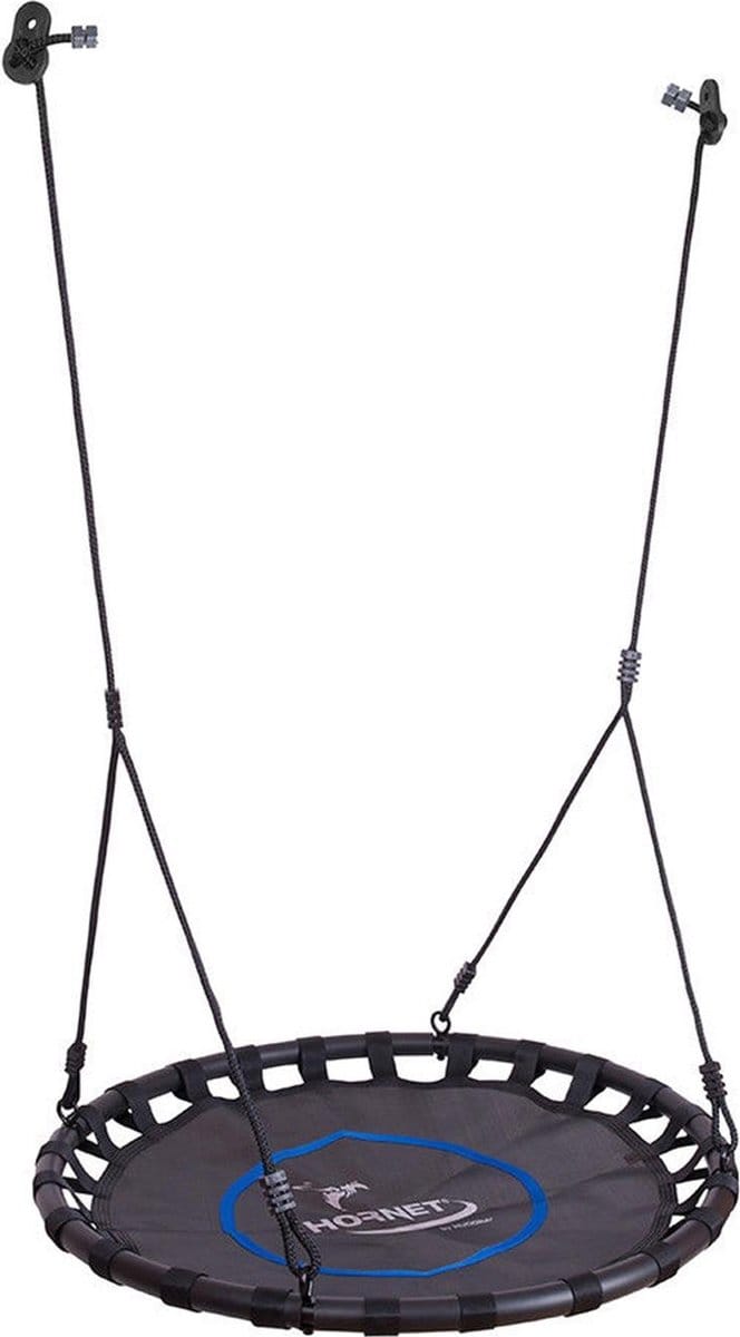 Nestschommel Ø 90 cm (Zwart/Blauw)