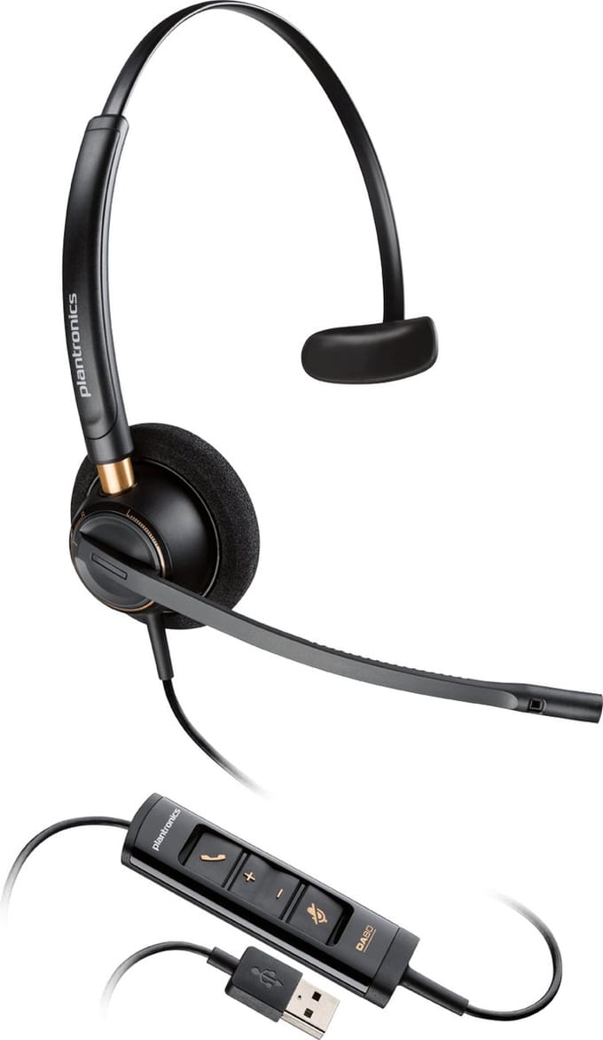 Plantronics EncorePro HW545 USB 3-in-1 PC Headset