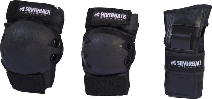 SILVERBACK HEAVY DUTY 3-DELIG BESCHERMSETMaat Medium