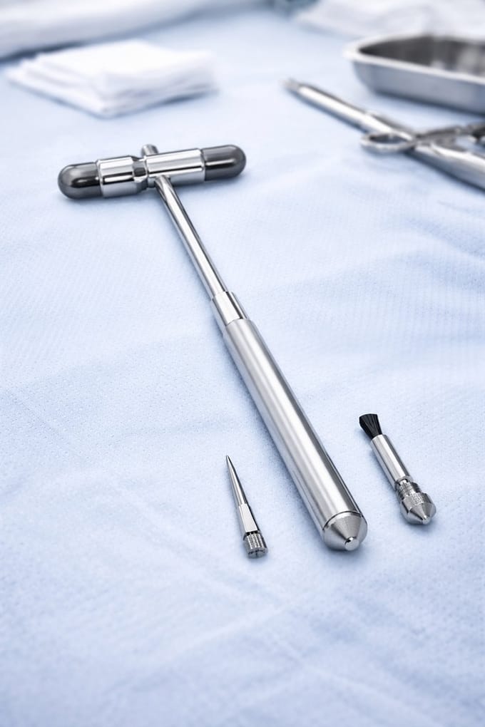 Belux Surgical Instruments / Buck Percussion Hammer 18.5CM Dubbelzijdig Neurochirurgisch Instrument