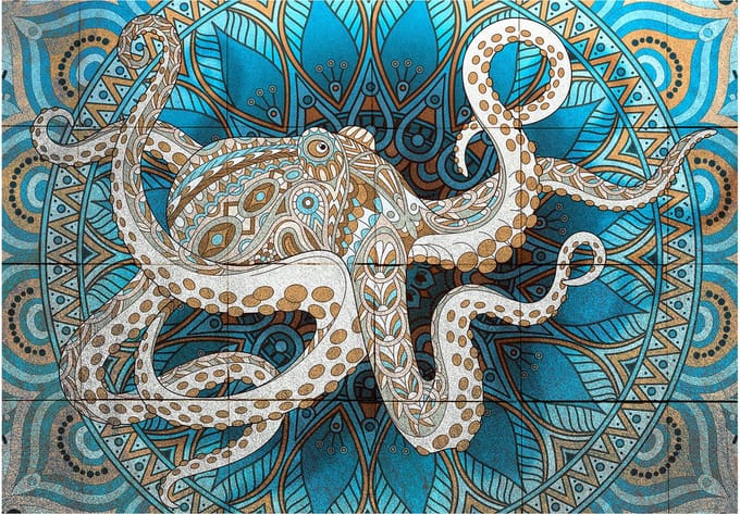 Fotobehang - Zen Octopus.