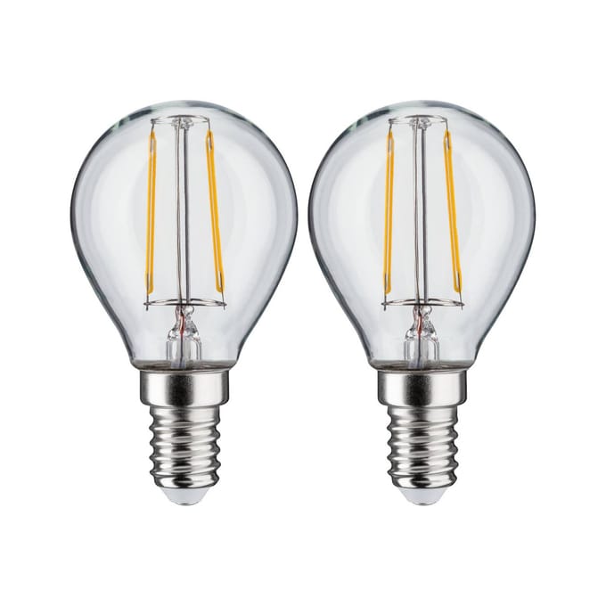 Paulmann 28857 LED-lamp Energielabel F (A - G) E14 2.7 W Warmwit (Ø x h) 45 mm x 81 mm 2 stuk(s)