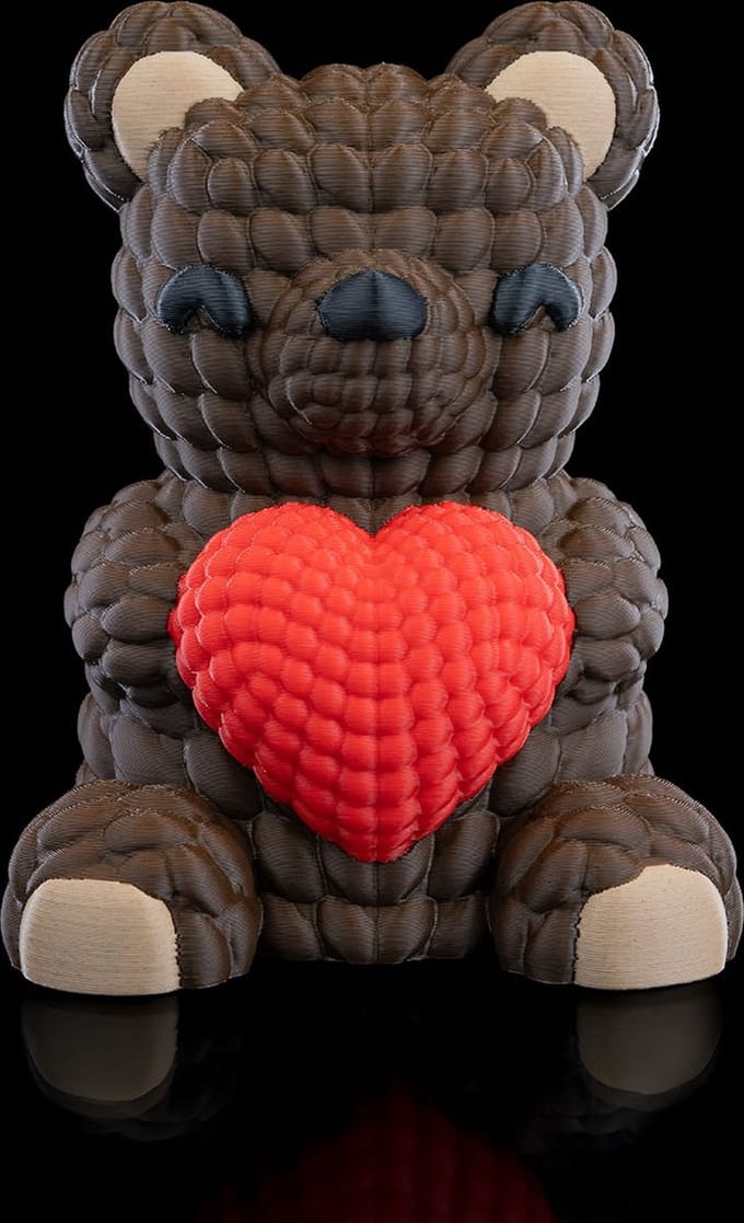 Valentijns beertje doosje 3d geprint valentijnsdag