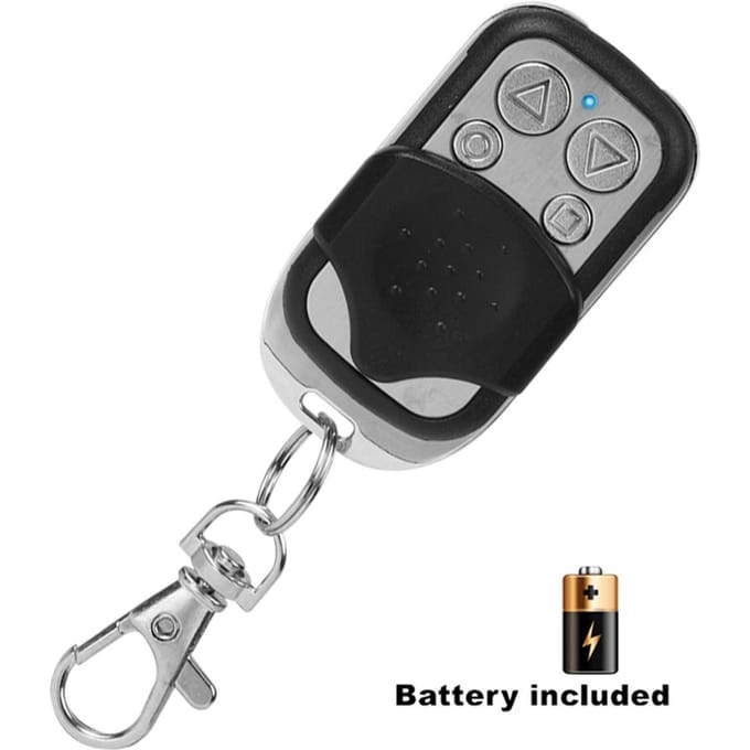 Universele kopie afstandsbediening 433 MHz draadloze RF-afstandsbediening voor elektrische poorten garagedeur auto motorfiets alarmsysteem kloon afstandsbedieningen black