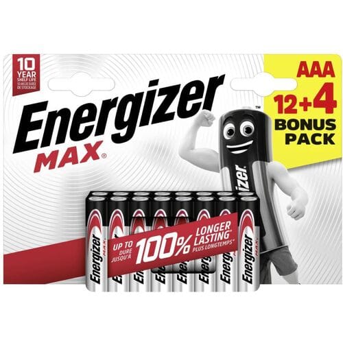 Energizer Max AAA batterij (potlood) Alkaline 1.5 V 16 stuk(s)