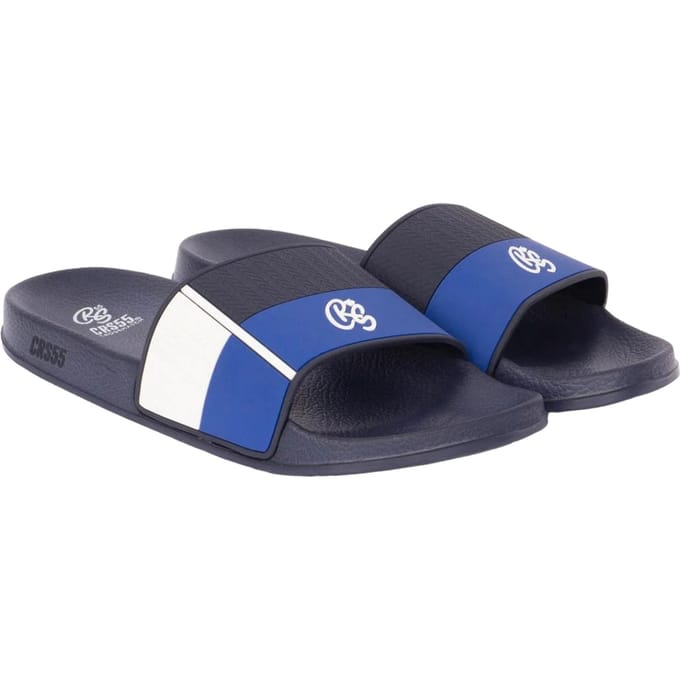 Crosshatch Heren Rentrays Sliders (Blauw)