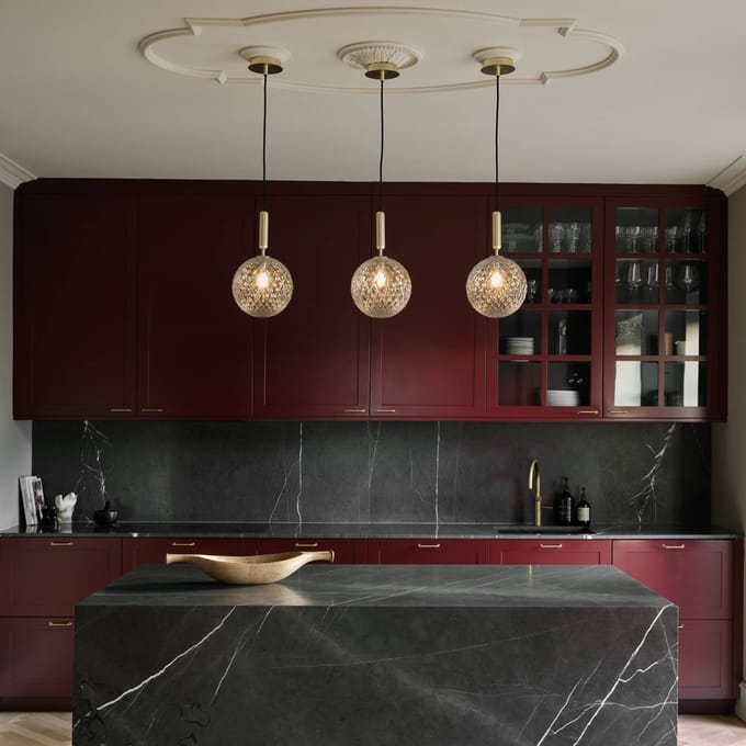 Nuura Miira 1 large hanglamp 1-lamp messing/helder