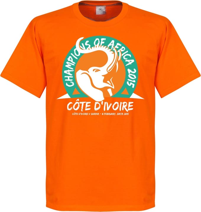 Ivoorkust Afrika Cup Winners T-Shirt 2015 - S
